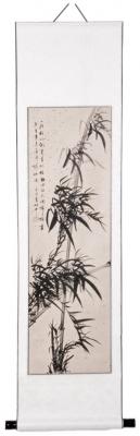 Chinesisches Rollbild: Bambus -Jingzhu- 38x140cm