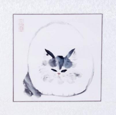 Kätzchen Bilder als chinesische Malerei