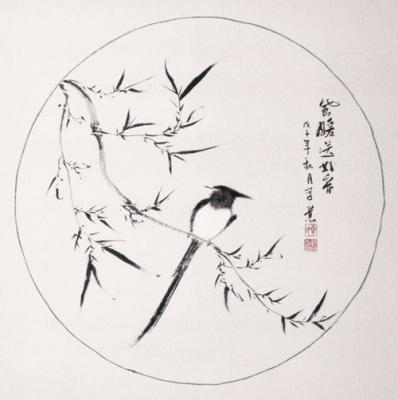 Chinesische Malerei: Frühlingswärme 113x73cm