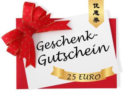 25 Euro Geschenkgutschein