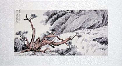 Landschaftsmalerei Zypresse