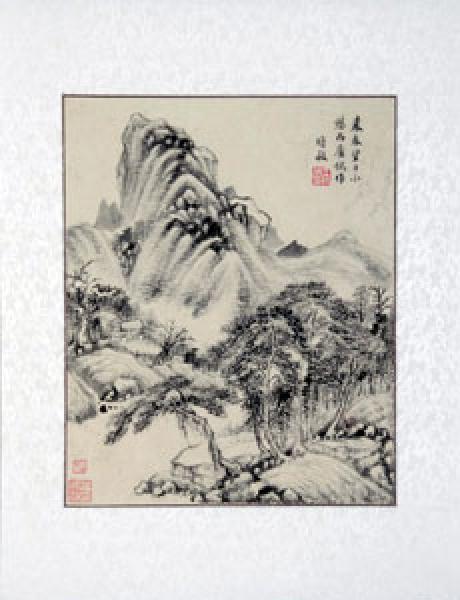 Wandbild: Berge im Spätfrühling 58x43cm